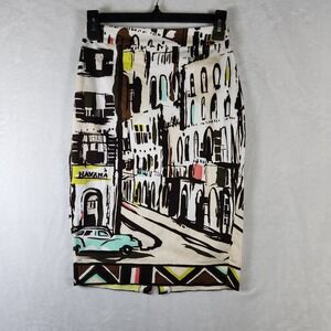 Kate Spade New York Skirt The Rules Havana Print Pencil‎ Skirt Size 2